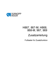 Dürkopp Adler 967 Zusatzanleitung