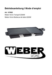 Weber 107963 Betriebsanleitung