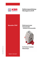 KBR CTM7 Serie Bedienungsanleitung