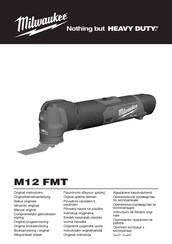 Milwaukee M12 FMT Originalbetriebsanleitung