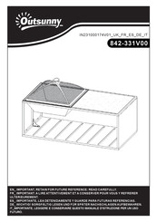 Outsunny 842-331V00 Montageanleitung