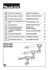 Makita DCG180ZXK Betriebsanleitung