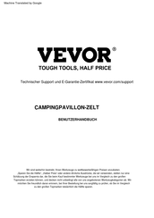 VEVOR 120922 Benutzerhandbuch