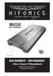 Hifonics BRUTUS B3-Serie Bedienungsanleitung