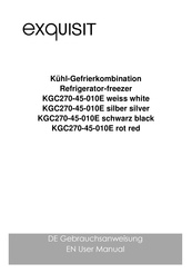 exquisit KGC270-45-010E Gebrauchsanweisung