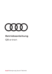 Audi Q8 e-tron 2024 Betriebsanleitung