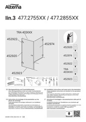 DUSCHOLUX Alterna 477.2755 Serie Montageanleitung