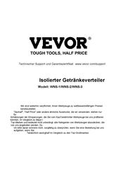 VEVOR WNS-3 Bedienungsanleitung