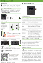 Xlock 40 Proxy Flex Betriebsanleitung