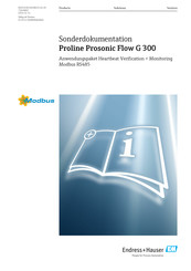 Endress+Hauser Proline Prosonic Flow G 300 Bedienungsanleitung