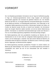 PRONAR T185 Bedienungsanleitung