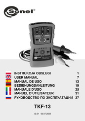 Sonel WMGBTKF13 Bedienungsanleitung
