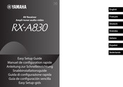 Yamaha RX-A830 Anleitung Zur Schnelleinrichtung
