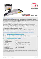 MICRO-EPSILON scanCONTROL 3002 Montageanleitung