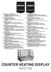 METRO PROFESSIONAL GHV1130 Gebrauchsanweisung