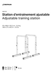 Decathlon 8882305 Bedienungsanleitung