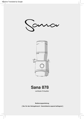 Sana 878 Bedienungsanleitung