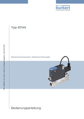 bürkert 8744 Bedienungsanleitung