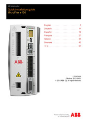 ABB MicroFlex e150 Schnelle Installationsanleitung