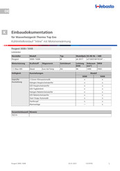 Webasto Thermo Top Evo Einbaudokumentation