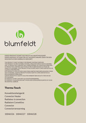Blumfeldt Therma Touch Bedienungsanleitung