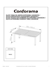 Conforama SLATS 494121 Montageanleitung