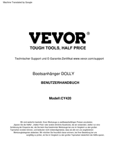 VEVOR DOLLY Benutzerhandbuch