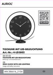 Auriol 4-LD5802 Bedienungs- Und Sicherheitshinweise
