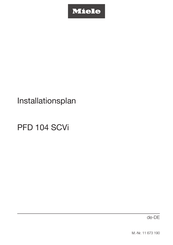 Miele PFD 104 SCVi Installationsplan