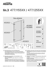 Duscholux Alterna lin.3 477.1155 Serie Montageanleitung