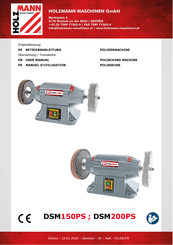 HOLZMANN-MASCHINEN DSM150PS Betriebsanleitung