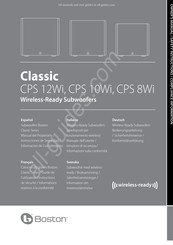 Boston Acoustics Classic CPS 12Wi Bedienungsanleitung