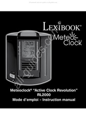 LEXIBOOK MeteoClock Active Clock Revolution RL2000 Bedienungsanleitung