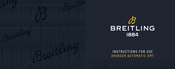 Breitling AVENGER AUTOMATIC GMT Bedienungsanleitung