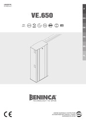 Beninca VE.650 Bedienungsanleitung