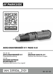 Parkside PAGG 4 A1 Originalbetriebsanleitung