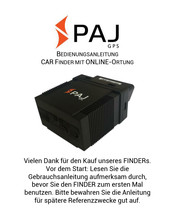 Paj GPS Finder Bedienungsanleitung