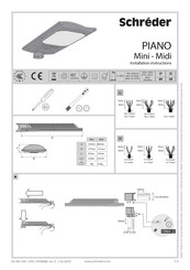 Schreder PIANO Mini Installationsanleitung
