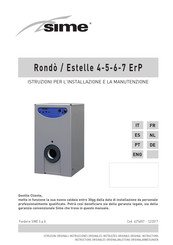 Sime RONDO - ESTELLE 4 ErP BE Bedienungsanleitung