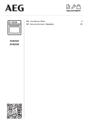 AEG BOBZDB Benutzerinformation