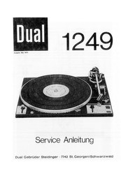 Dual 1249 Serviceanleitung