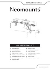 NeoMounts NM-D775DX3WHITE Bedienungsanleitung