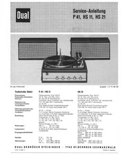 Dual P41 Serviceanleitung