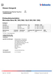Webasto Thermo Top Evo Einbaudokumentation