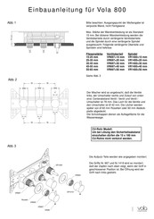 Vola 800 Einbauanleitung