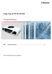 Webasto Frigo Top 24 RT-DG Einbauanweisung