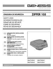 Genesis ZIPPER 105 Hinweise Für Installation Und Gebrauch