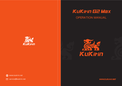 Kukirin G2 Max Bedienungsanleitung