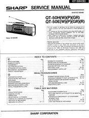 Sharp QT-50HP Service Manual