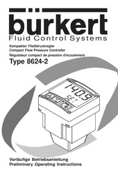 bürkert 8624-2 Vorlaufige Bedienungsanleitung